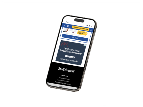Telegraaf mockup